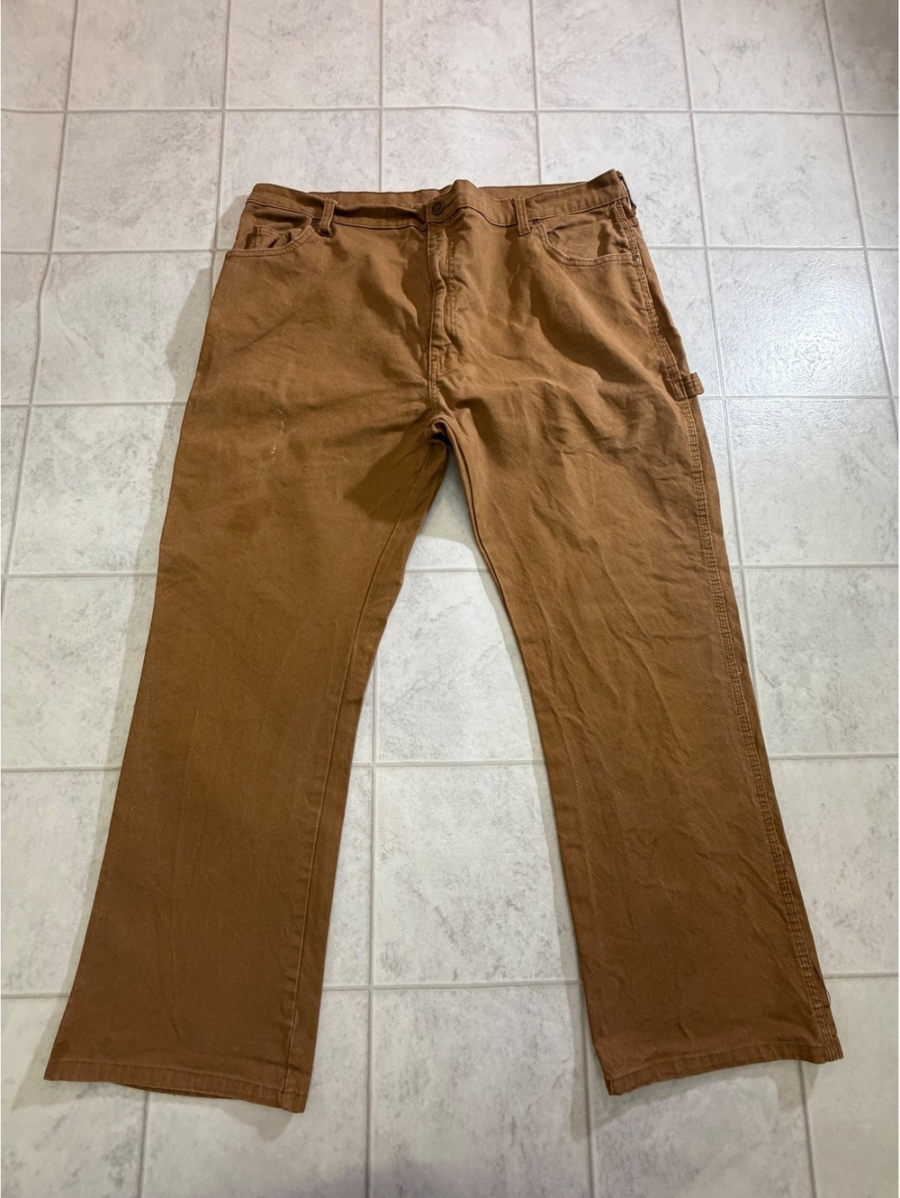 Dickies Men's Brown Work Pants 42x30 Cotton Blend